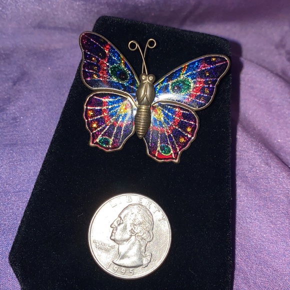 Vintage Butterfly Brooch - Picture 4 of 4